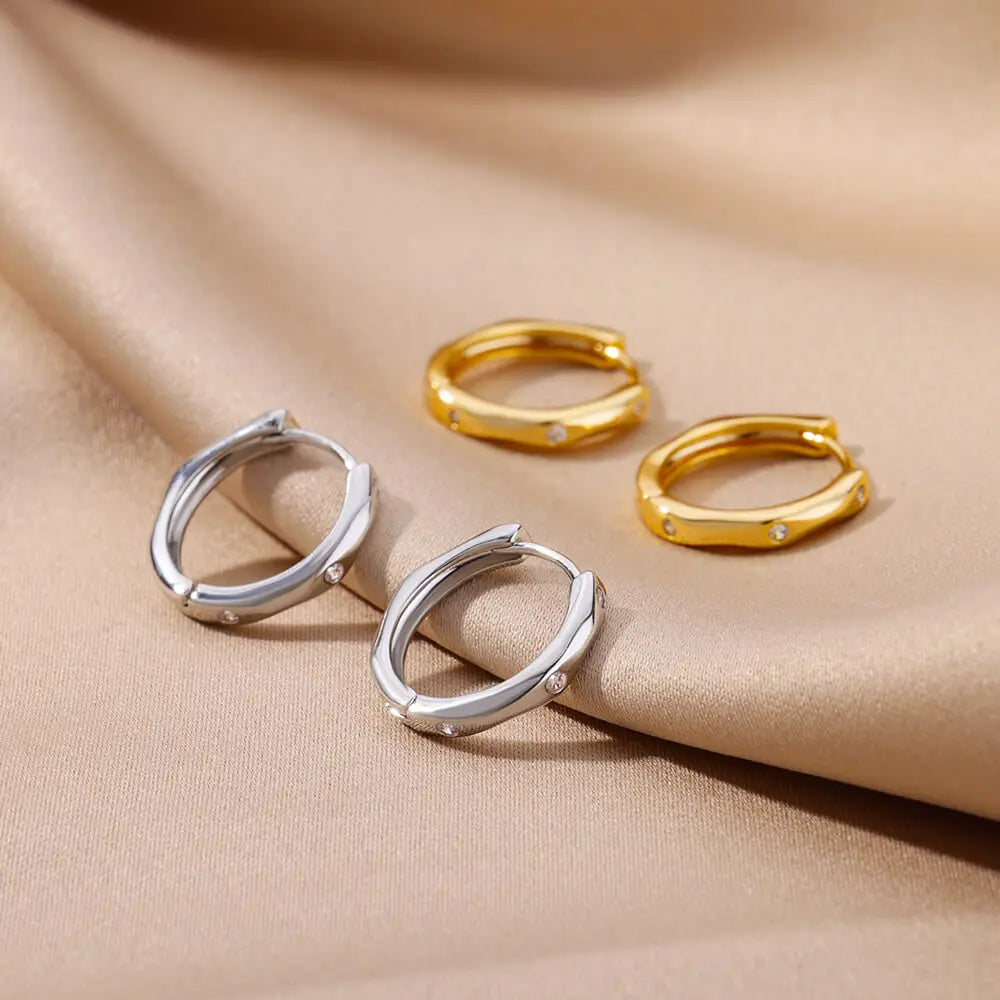 Elegant Round Hoop Earrings