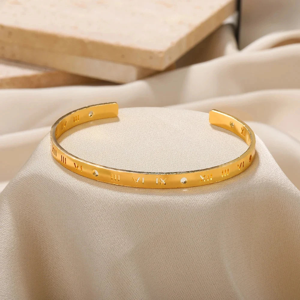 Gold Bump Cuff Bracelet