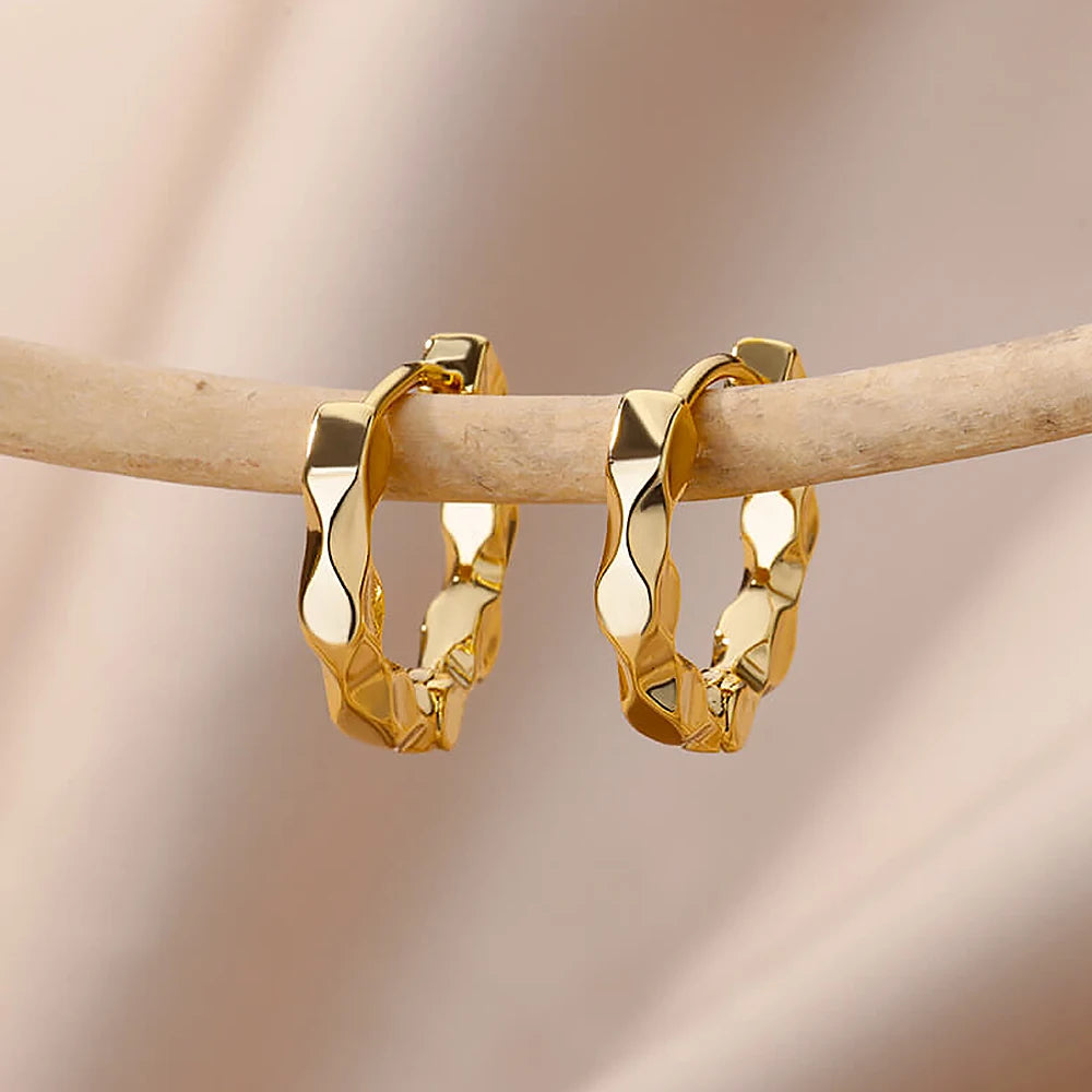 Elegant Round Hoop Earrings