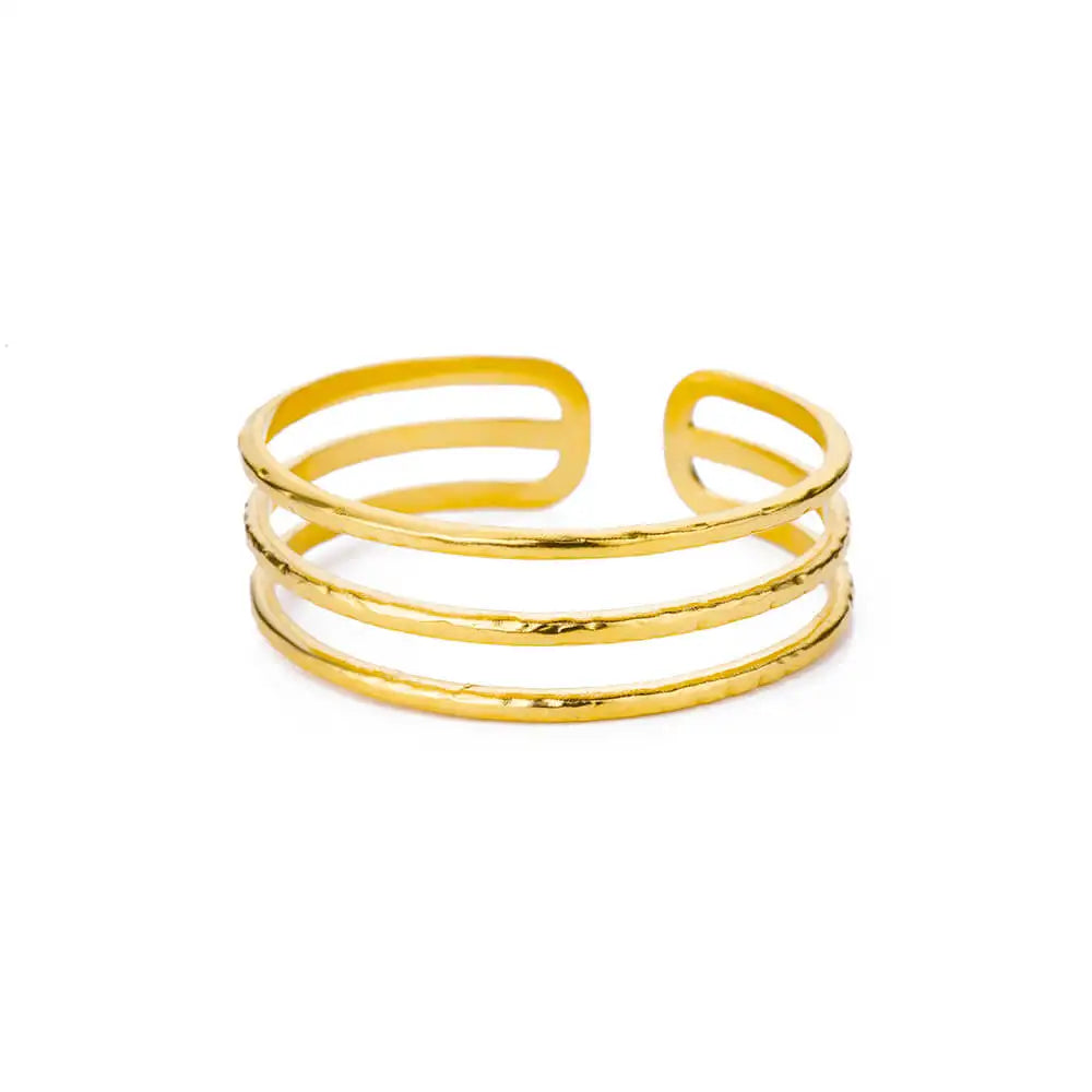 Gold Bump Cuff Bracelet