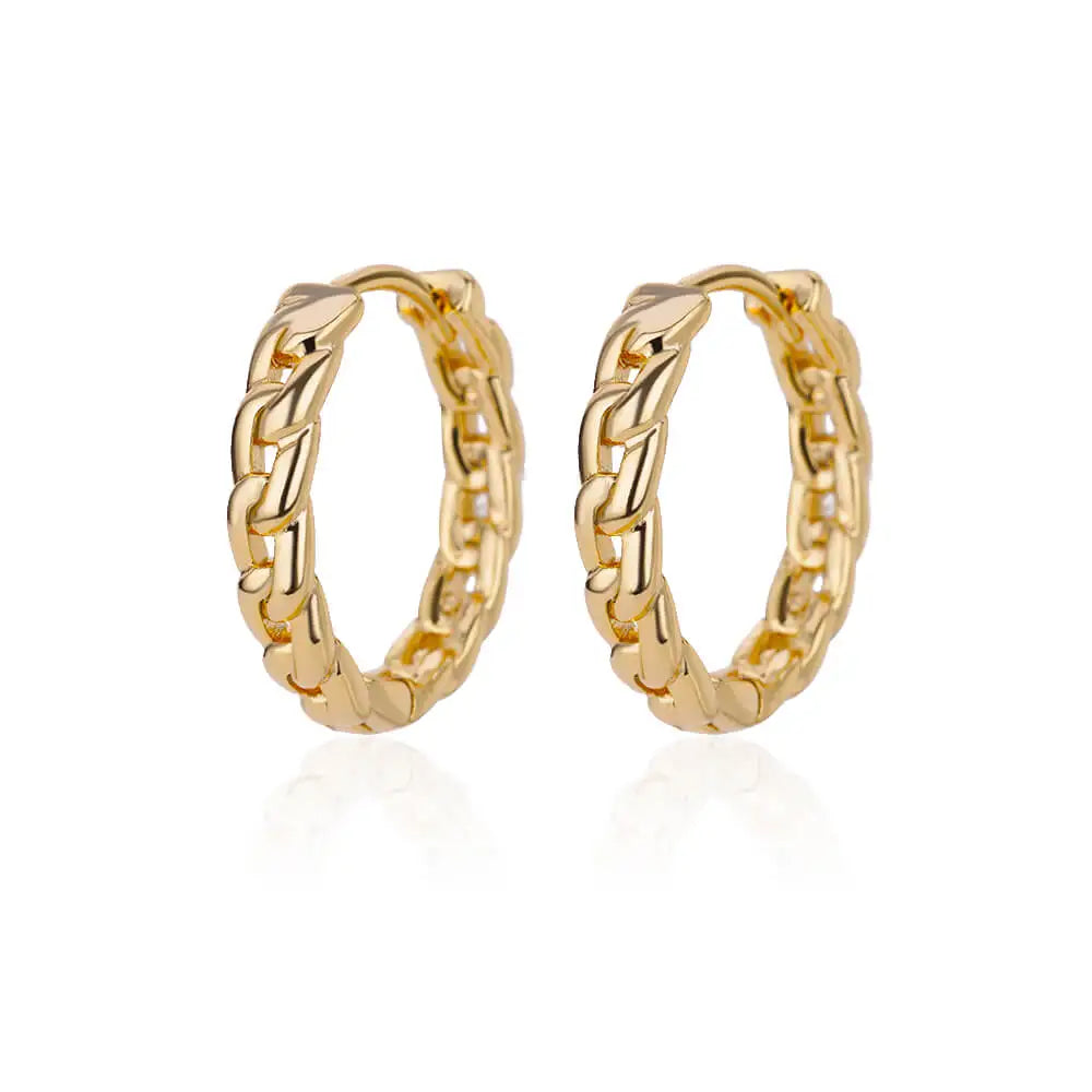 Elegant Round Hoop Earrings