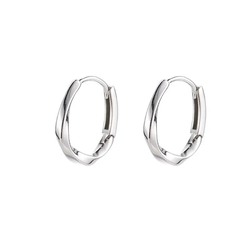Sterling Round Grace Earrings