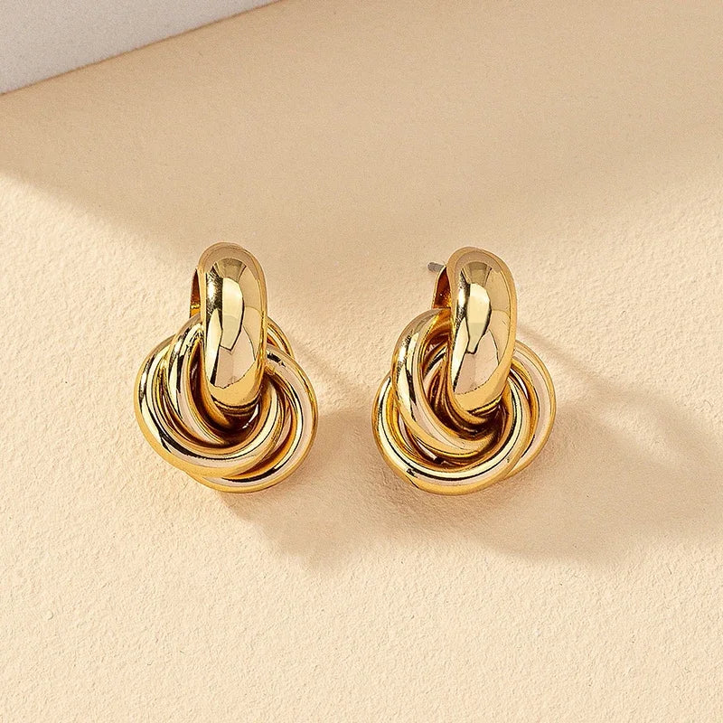 Elegant Knot Signature Earrings