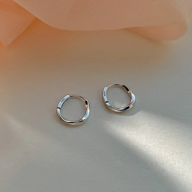 Sterling Round Grace Earrings