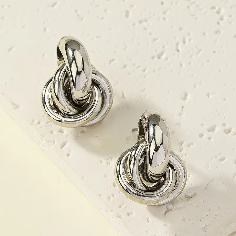Elegant Knot Signature Earrings