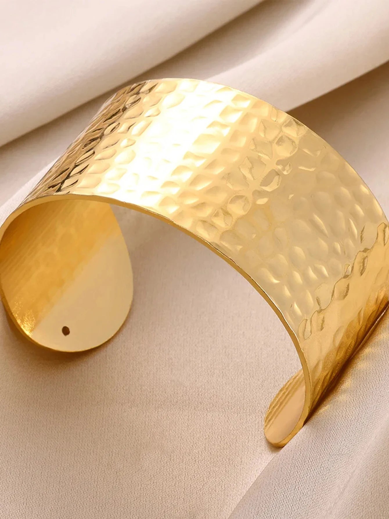 Gold Bump Cuff Bracelet