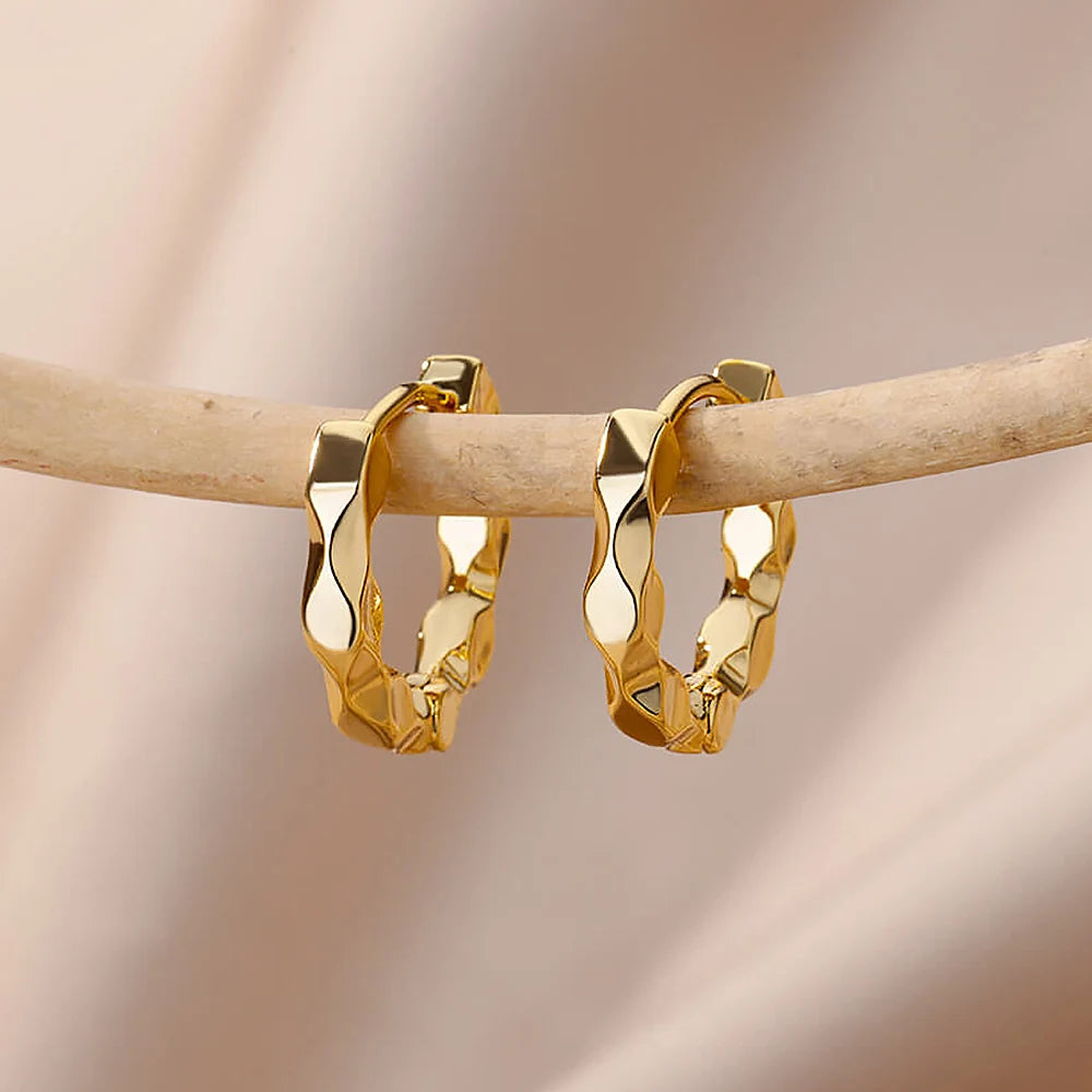 Elegant Round Hoop Earrings