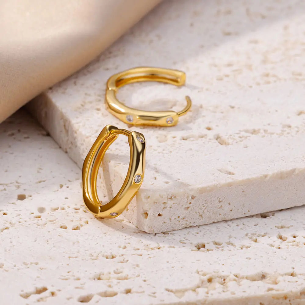 Elegant Round Hoop Earrings