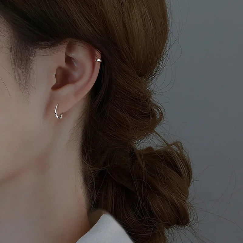 Sterling Round Grace Earrings