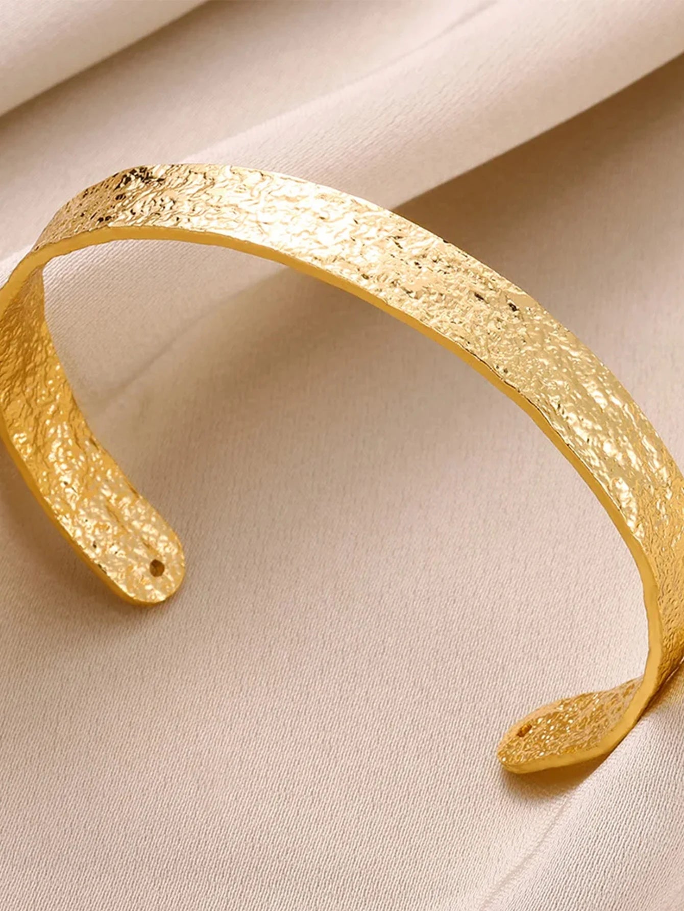 Gold Bump Cuff Bracelet
