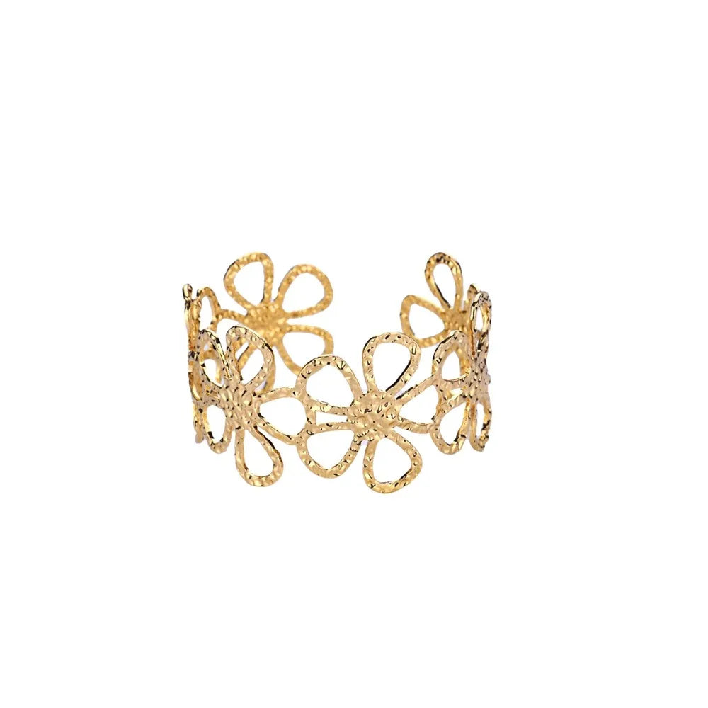 Gold Bump Cuff Bracelet
