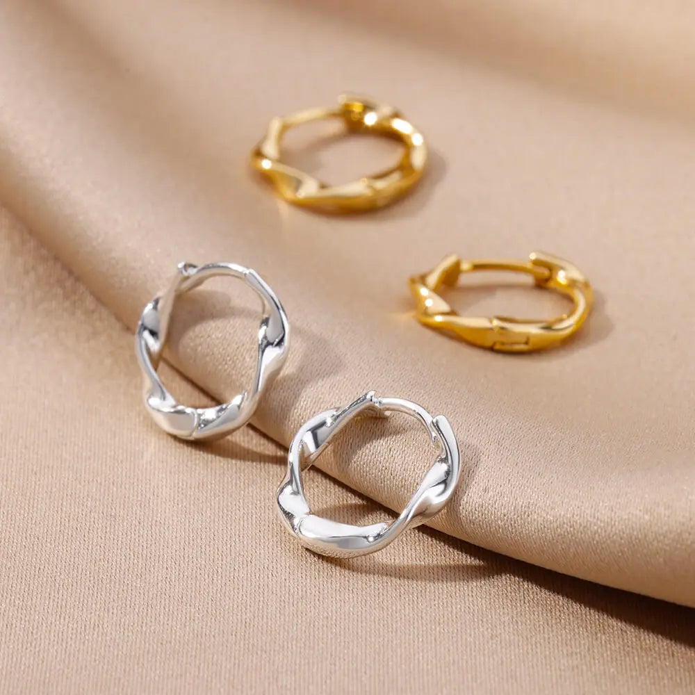 Elegant Round Hoop Earrings